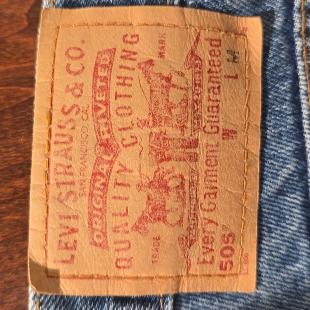 Y2k Levis 505 Regular Fit Straight Leg Women's Sz 13 JR Vtg 2000 - Picture 6 of 14